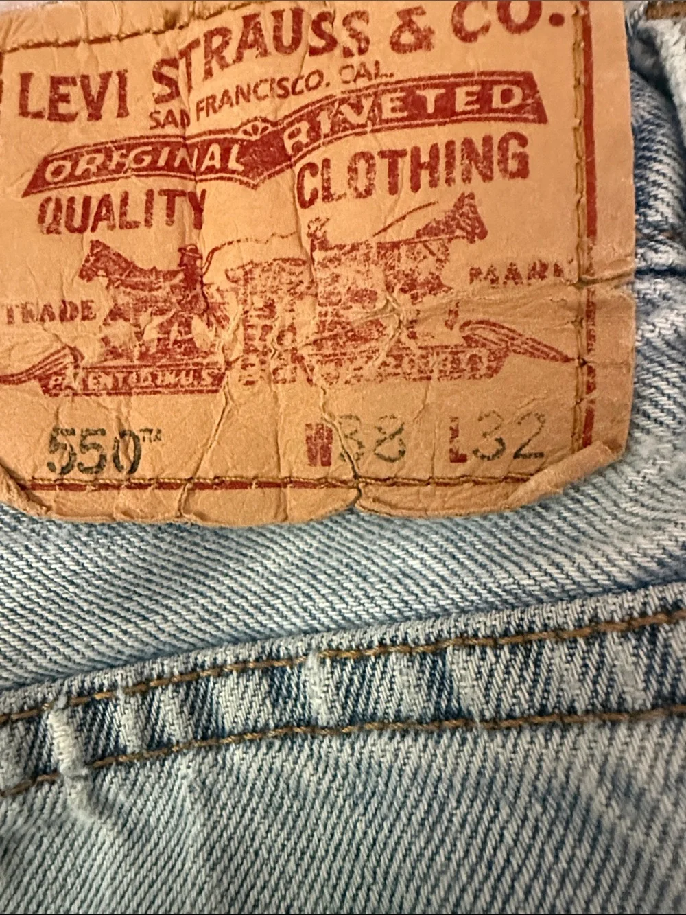 Levi's Light Blue Relaxed Fit Jeans - Casual Men's Denim